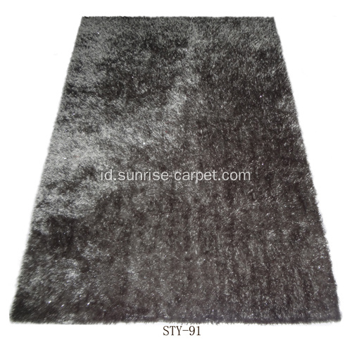 Polyester 1200D Thick Benang Shaggy Karpet